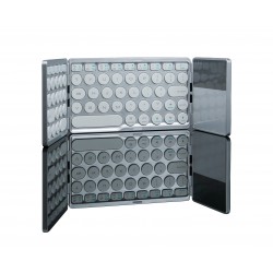 Tastatur typerCLAW BS120 HDWR / kabellose und faltbare Computertastatur mit Touchpad / Bluetooth