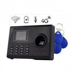 Set Zeiterfassungssystem TimeLok-400NWEPBI4G + 15 Stück RFID Schlüsselanhängern 125 kHz HD-RKF07-15