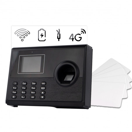 Set Zeiterfassungssystem TimeLok-400NWEPBI4G + 15 Stück RFID Näherungskarte 125 kHzz HD-RWC01-15