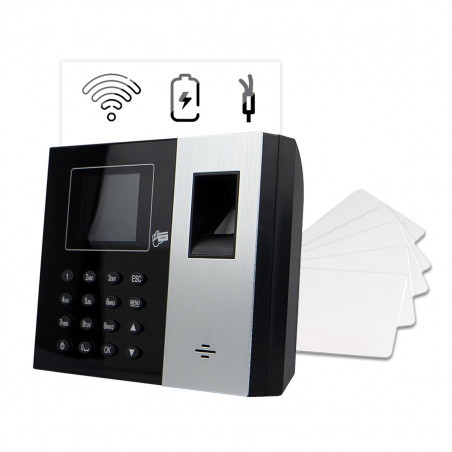 Set Zeiterfassungssystem TimeLok-300NWEPBI + 15 Stück RFID Schlüsselanhängern 125 kHz RWC01-15