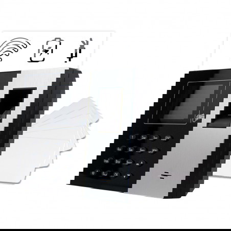 Set Zeiterfassungssystem TimeLok-300NWEPBI + 15 Stück RFID Schlüsselanhängern 125 kHz RWC01-15
