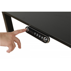 Schreibtisch mit elektrischer Höhenverstellung für Computer, Elektrischer Sitz- & Stehtisch mit Tischplatte HDWR deskTOP-21