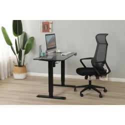 Schreibtisch mit elektrischer Höhenverstellung für Computer, Elektrischer Sitz- & Stehtisch mit Tischplatte HDWR deskTOP-21