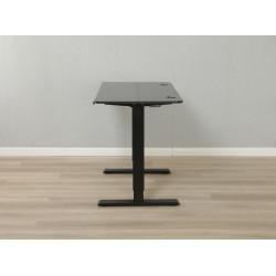 Schreibtisch mit elektrischer Höhenverstellung für Computer, Elektrischer Sitz- & Stehtisch mit Tischplatte HDWR deskTOP-21