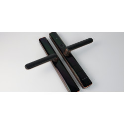 Türschloss, Tastaturschloss mit Griff, Fingerabdruck, Riegelschloss, Karte, Schlüssel, Code-Entriegelung, HDWR SecureEntry-HL100