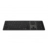 Drahtlose russische Tastatur, Russisches Keyboard, schwarz, kabellos, Bluetooth, HDWR typerCLAW-BC140GR