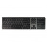 Drahtlose russische Tastatur, Russisches Keyboard, schwarz, kabellos, Bluetooth, HDWR typerCLAW-BC140GR