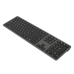 Drahtlose russische Tastatur, Russisches Keyboard, schwarz, kabellos, Bluetooth, HDWR typerCLAW-BC140GR