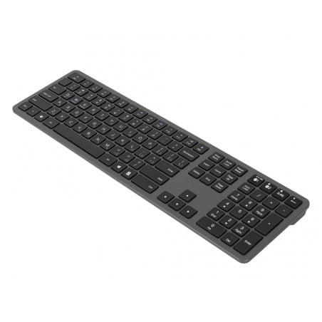Drahtlose russische Tastatur, Russisches Keyboard, schwarz, kabellos, Bluetooth, HDWR typerCLAW-BC140GR