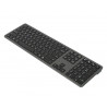 Drahtlose russische Tastatur, Russisches Keyboard, schwarz, kabellos, Bluetooth, HDWR typerCLAW-BC140GR