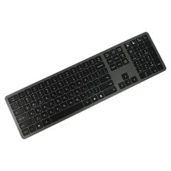 Drahtlose russische Tastatur, Russisches Keyboard, schwarz, kabellos, Bluetooth, HDWR typerCLAW-BC140GR