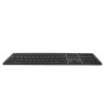 Drahtlose russische Tastatur, Russisches Keyboard, schwarz, kabellos, Bluetooth, HDWR typerCLAW-BC140GR