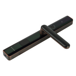 Türschloss, Tastaturschloss mit Griff, Fingerabdruck, Riegelschloss, Karte, Schlüssel, Code-Entriegelung, HDWR SecureEntry-HL100