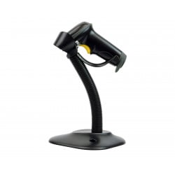 Barcode-Lesegerät mit Standfuß und automatischer Scanfunktion, USB-Kabel im Lieferumfang enthalten, ergonomisches Design HD42A