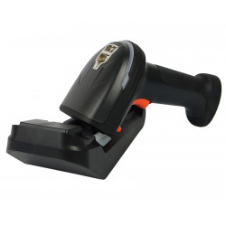 HDWR HD9900 Industriescanner mit orangefarbener Taste, Seitenansicht