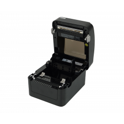 Draufsicht auf den geschlossenen Etikettendrucker OPrint-XD200N