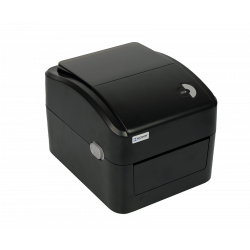 Geöffneter Etikettendrucker OPrint-XD200N mit sichtbarem Innenraum