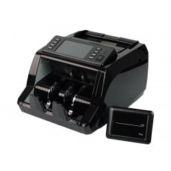 Banknotenzähler FiscalFlow-2012 mit externem Display – Vorderansicht