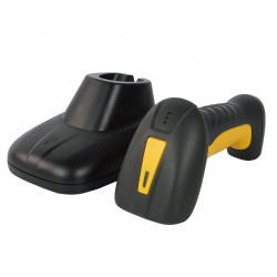 Industrieller 2D-Scanner HD4600-LR – Scanner in Halterung