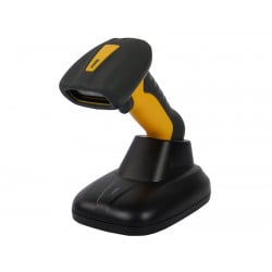 HD4600-LR Scanner mit Basisstation – leicht geneigte Ansicht