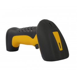 Robuster Handscanner HD4600-LR mit schwarzem und gelbem Gehäuse