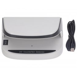 UV-Detektor HDWR MoneyCheck-09 mit Zubehör und USB-C-Kabel