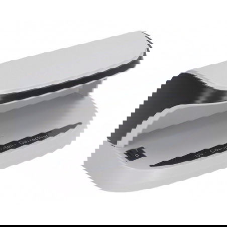 UV-Geldscheinprüfer HDWR MoneyCheck-09 von schräg vorne mit sichtbarem Einschaltknopf