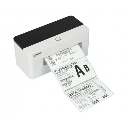 Kompakter Etikettendrucker OPrint-XC200W beim Drucken von Versandetiketten