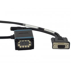 QR- und Barcode-Scanner HD650 mit Anschlusskabel – Ansicht von hinten