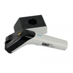 Scanner HD8500-RF aufrecht auf grauer Station