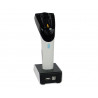 HD8500-RF Handscanner vertikal auf Dockingstation von vorne fotografiert