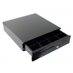 SecureTill-405F Schublade mit seitlichem Blick auf das Schloss