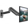 Monitor horizontal ausgerichtet an Wandhalterung SolidHand-CGW01 montiert