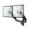 Zwei Monitore an der Wandhalterung SolidHand-CS02U montiert