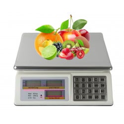 Ladenwaage wagPRO-S40A mit numerischem Tastenfeld und LCD-Anzeige