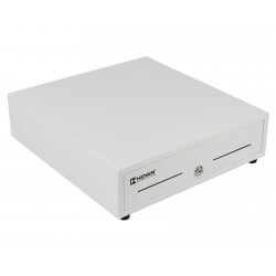 Frontalansicht der geschlossenen Kassenschublade HDWR HD-KER33W mit Einwurfschlitz