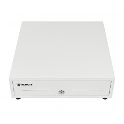 Frontalansicht der geöffneten Kassenschublade HD-KR33W mit herausnehmbarem Einsatz