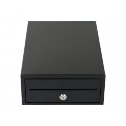 Seitenansicht der Kassenschublade SecureTill-208F mit geschlossenem Gehäuse