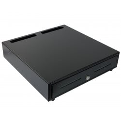 Rückseite der schwarzen Kassenschublade SecureTill-460F