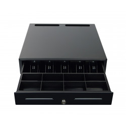 Draufsicht auf die Kassenschublade SecureTill-460F mit zwei Dokumentenschlitzen