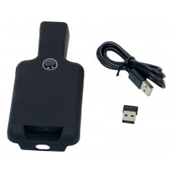 QR-Code-Scanner mit Handyhalterung, integriertem Speicher und LCD-Anzeige, kabellos HD7700