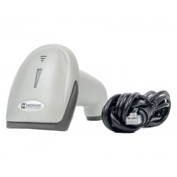 Weißer Barcode Scanner, Helles Lesergerät, Laserscanner weiß HDWR HD67W