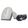 Weißer Barcode Scanner, Helles Lesergerät, Laserscanner weiß HDWR HD67W