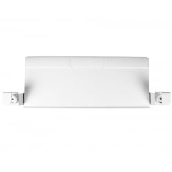 Frontansicht der weißen Tastaturablage HDWR SolidHand-KT08W