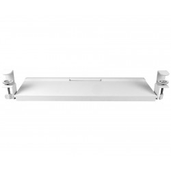 Hinteransicht der Tastaturablage HDWR SolidHand-KT08W in Weiß