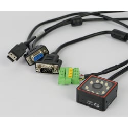 QR- und Barcode-Lesegerät, stationär für Produktionslinien, kabelgebunden, USB, automatischer Scan HD360