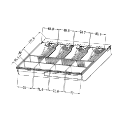 Geldorganizer mit 4 Fächern für Banknoten und 8 Fächern für Münzen HD-WS35