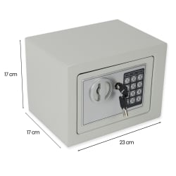 Abmessungen des Tresors SecureBox-20 – Breite, Tiefe und Höhe