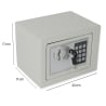 Abmessungen des Tresors SecureBox-20 – Breite, Tiefe und Höhe