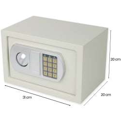 Maße des Tresors SecureBox-30 – 31 × 20 × 20 cm